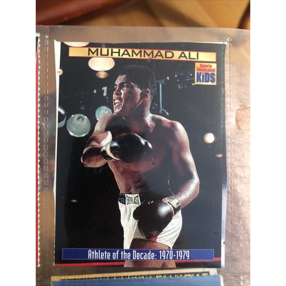 Muhammad Ali SI for Kids Card # 873 Athlete of the Decade 1970-79 Excellent Cond